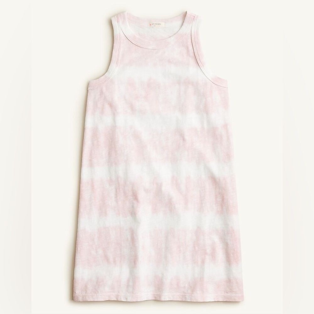 Crewcuts Girls Pink White Tie Dye Cotton Sleeveless Tank Dress. XXS. 2-3. 2 3.